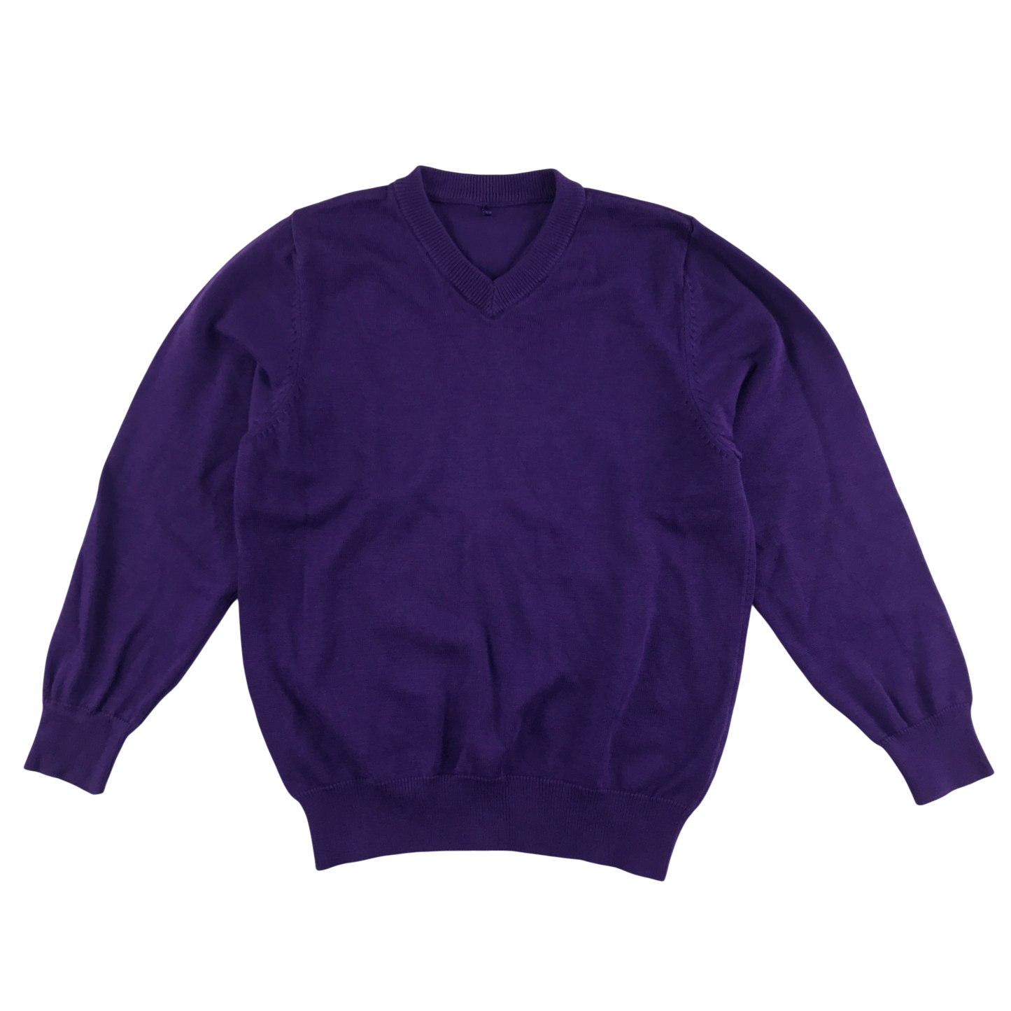 Purple v-neck school jumper
