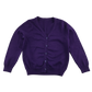 Purple girls plain school cardigan
