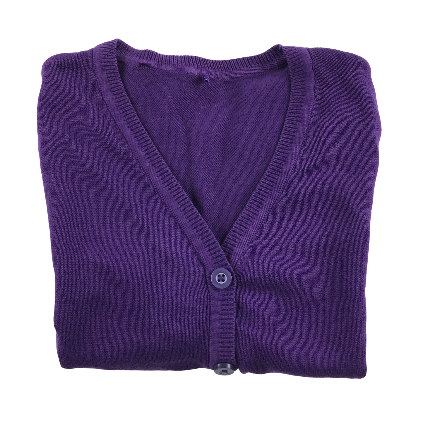 Purple girls plain school cardigan