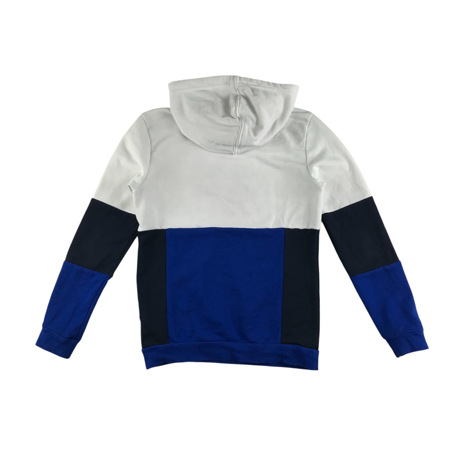 Adidas hoodie 9-10 years blue and white panel design