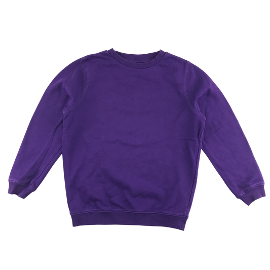 Purple sweatshirt school jumper