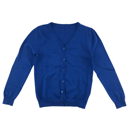 Royal blue school cardigan