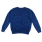 Royal blue girls cable knit school cardigan