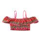 George Bikini Age 7 Orange and multicolour graphic pattern 2-piece set