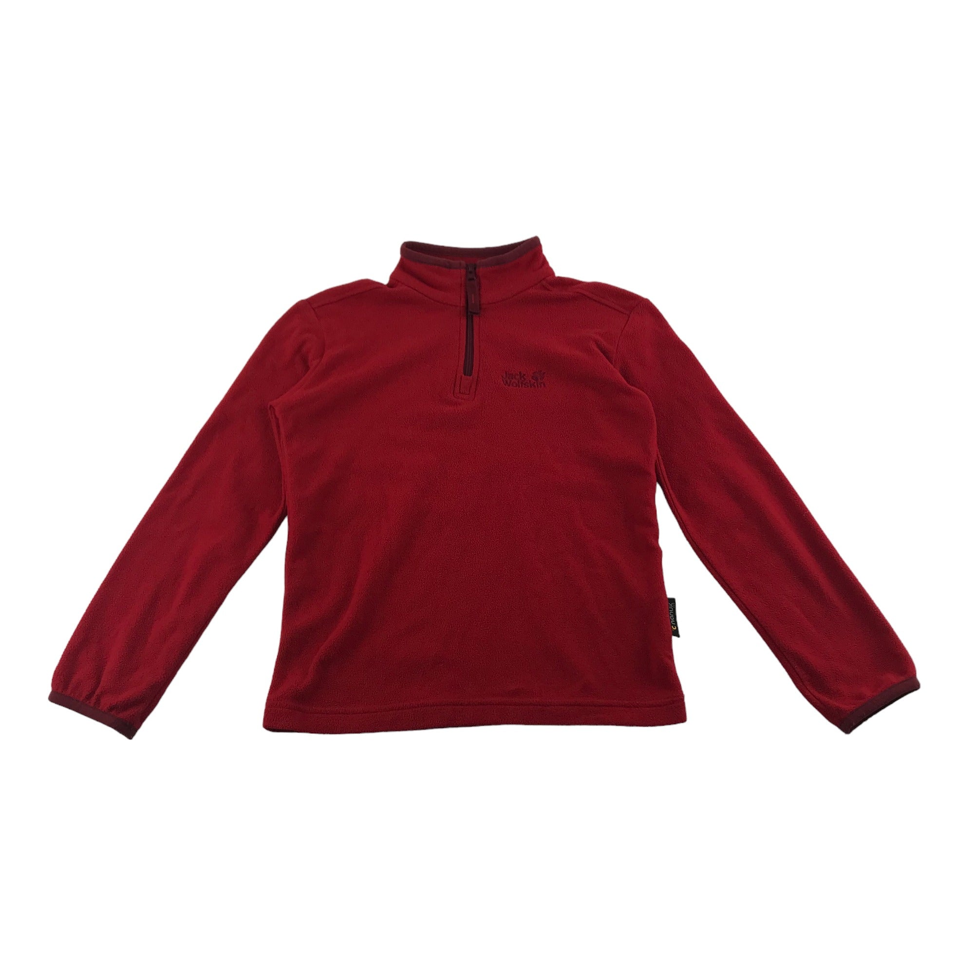 Red quarter sale zip fleece