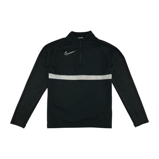 Nike sweatshirt 8-9 years black long sleeve quarter zipper