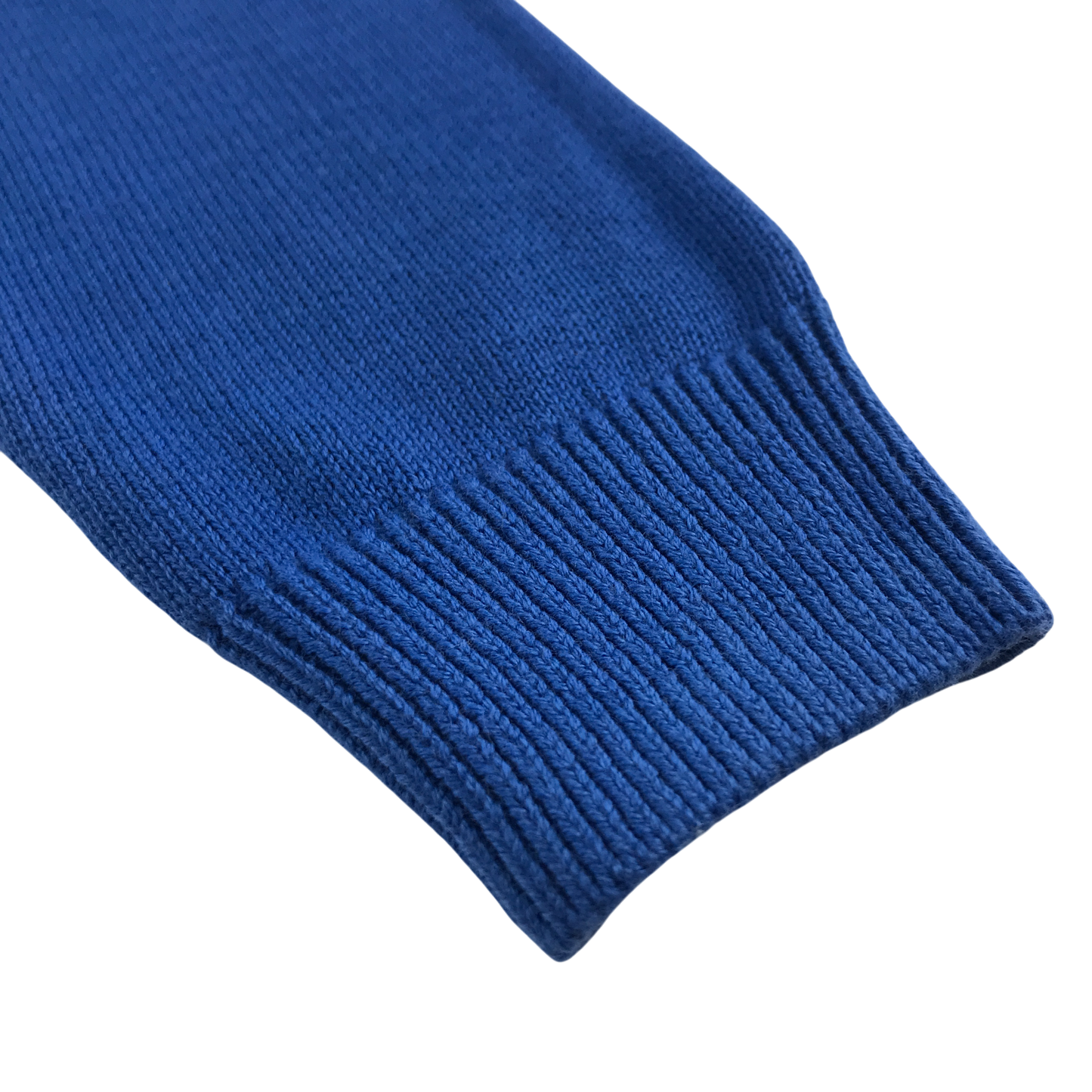 Royal blue girls cable knit school cardigan