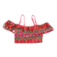 George Bikini Age 7 Orange and multicolour graphic pattern 2-piece set