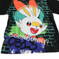 Pokémon t-shirt 9-10 years black Scorbunny short sleeve