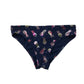 Primark Swimsuit Age 12 Navy Blue Sparkly Pine Apple 2-Piece Set
