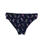Primark Swimsuit Age 12 Navy Blue Sparkly Pine Apple 2-Piece Set