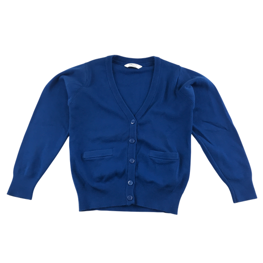 Royal blue with pockets school cardigan