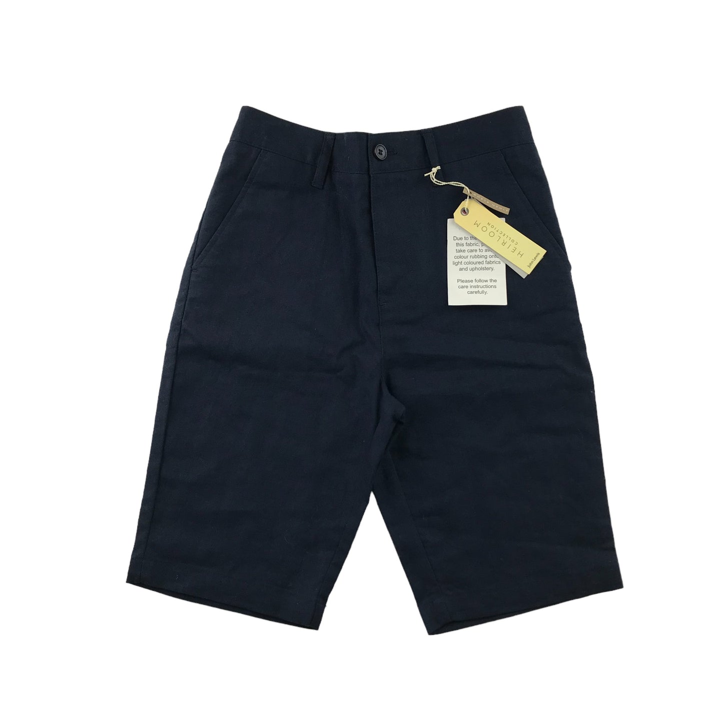 John Lewis shorts 10-11 years navy blue linen blend