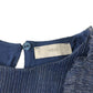 Mango dress 7-8 years navy blue sparkly A-line with frill sleeves