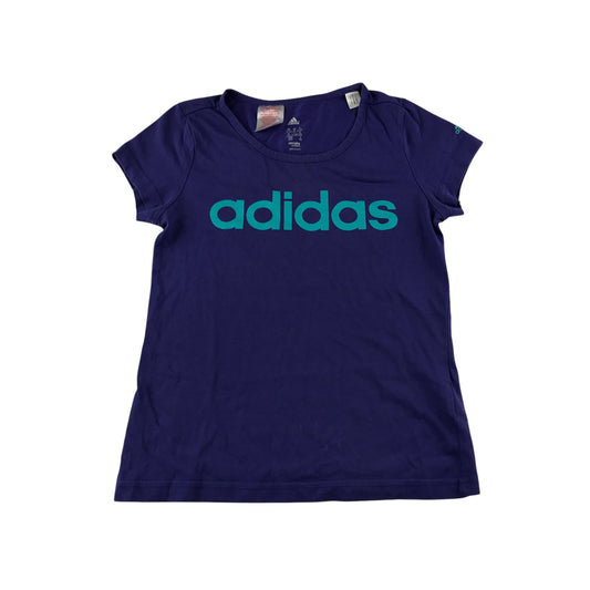 Adidas t-shirt 11-12 years purple short sleeve with logo