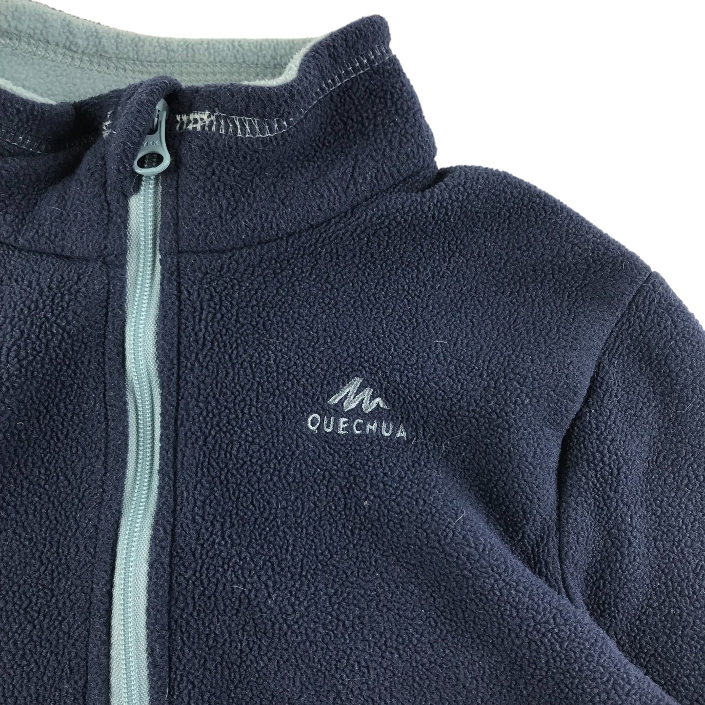 Quechua size 7 navy half zip fleece