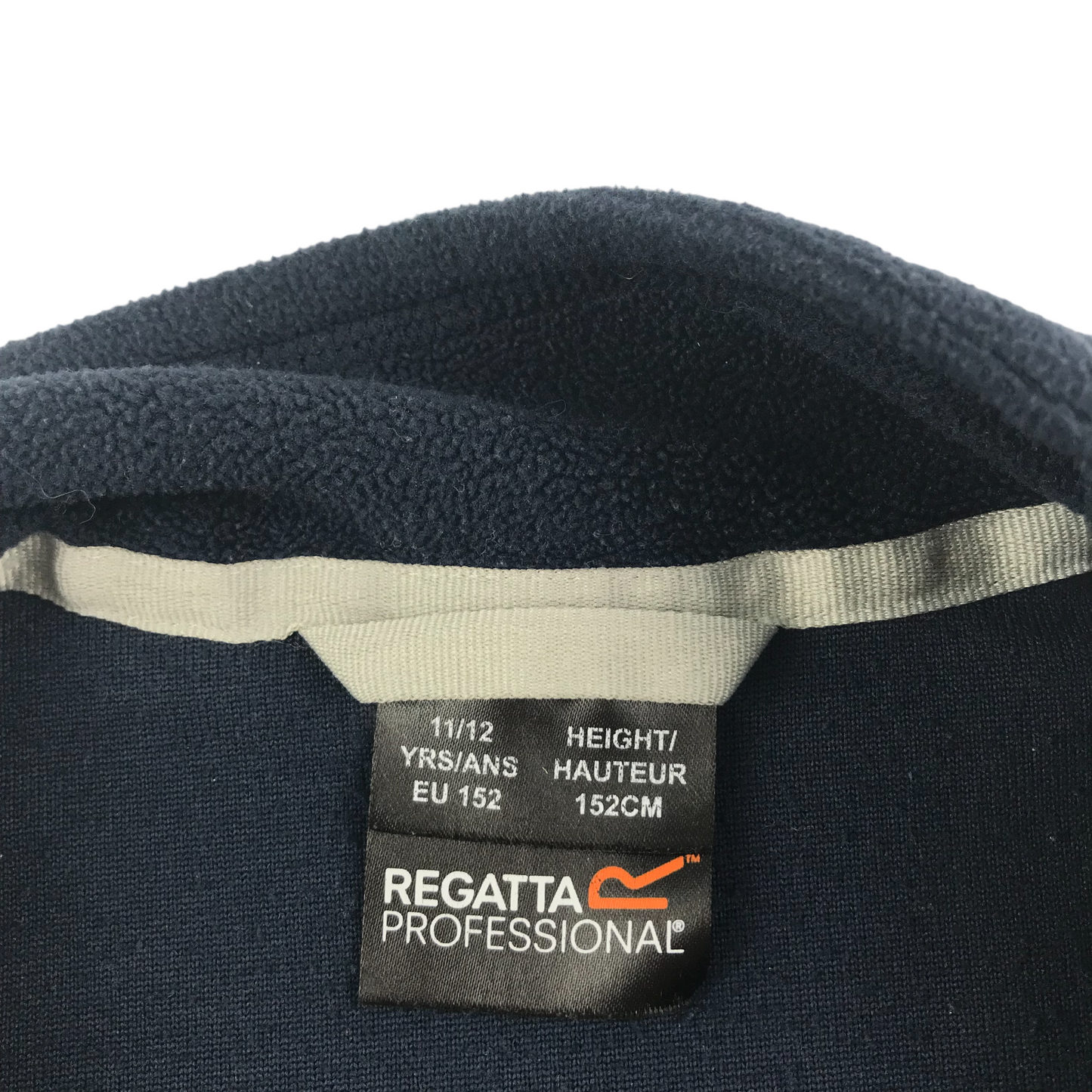 Regatta Fleece Age 11 Navy Full Zip