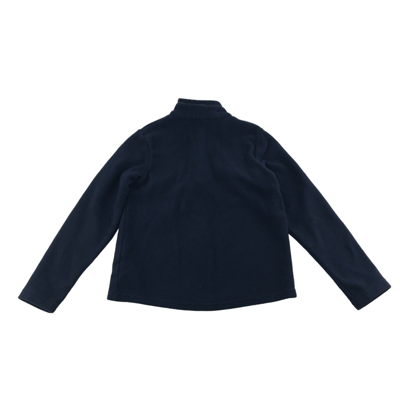 Quechua size 7 navy half zip fleece