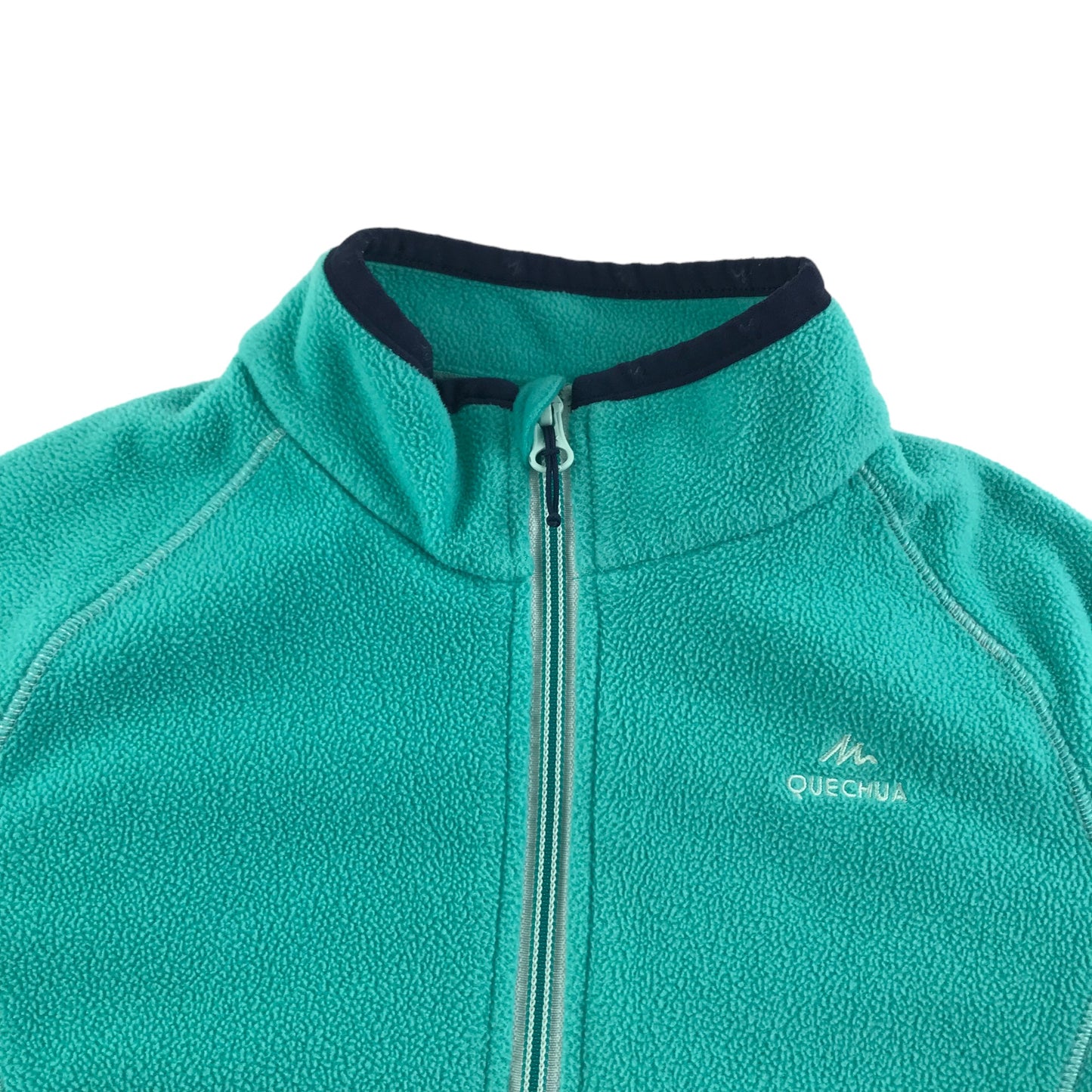 Quechua Fleece Age 8 Mint Blue Full zip with Pockets