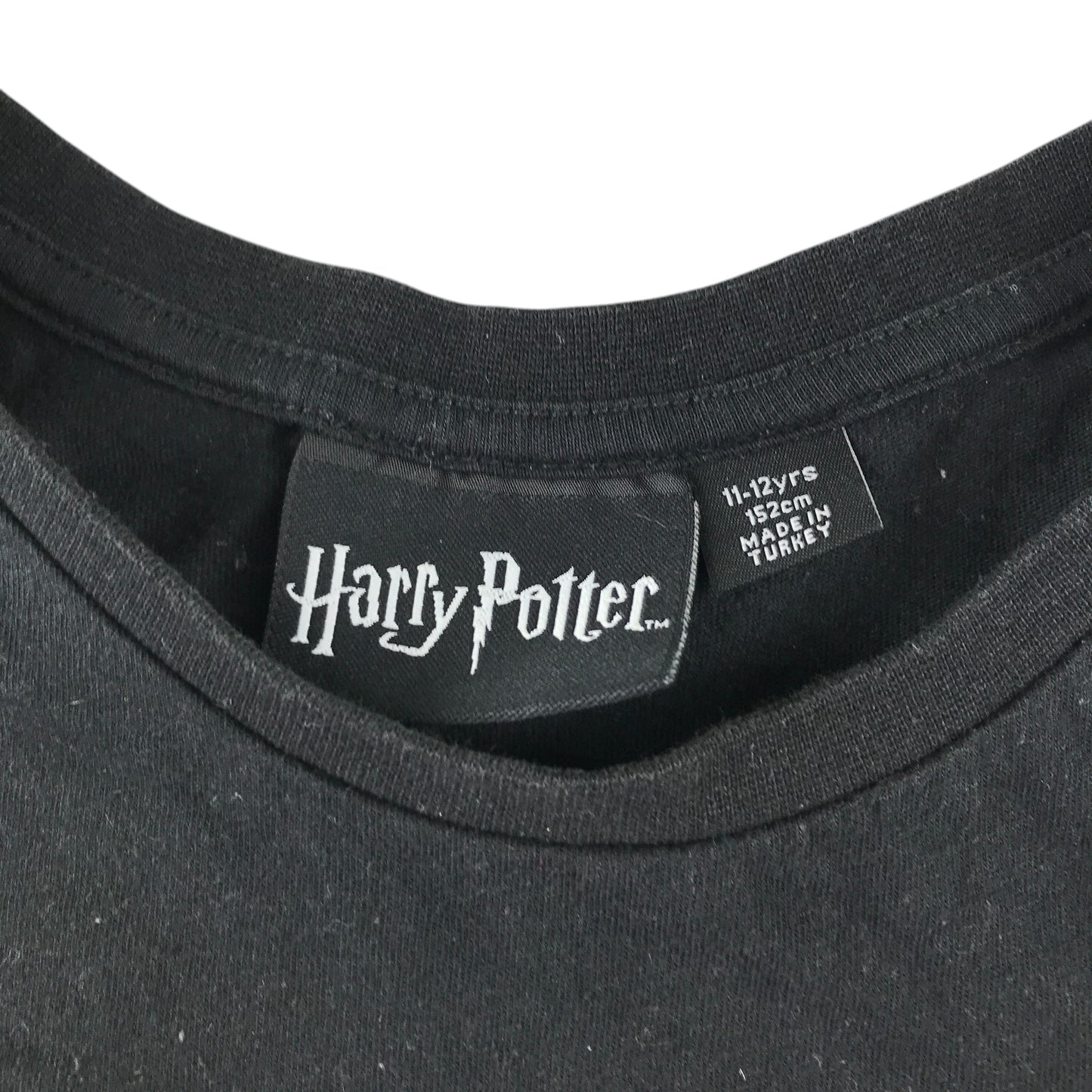 Primark t-shirt 11-12 years black Harry Potter flip sequin Gryffindor and Slytherin cotton