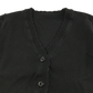 Black scallop neck school cardigan