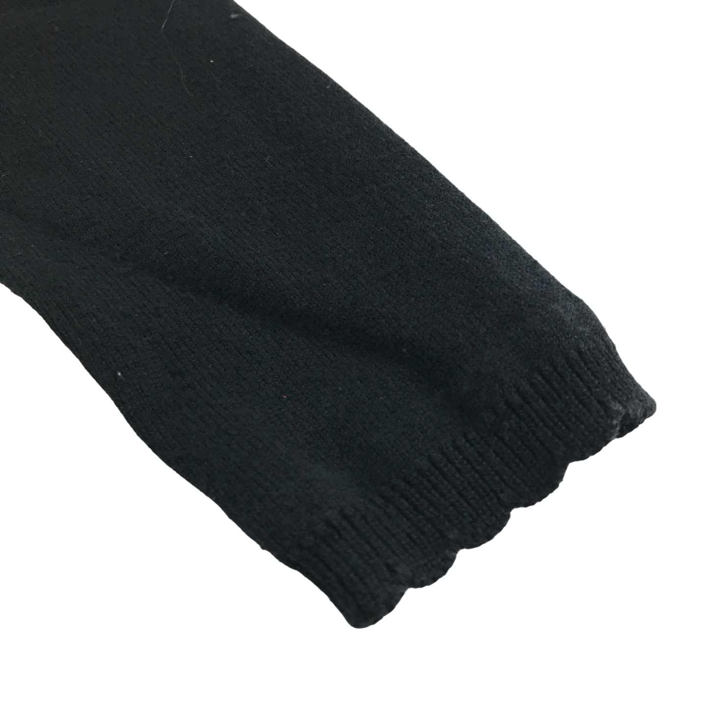 Black scallop neck school cardigan