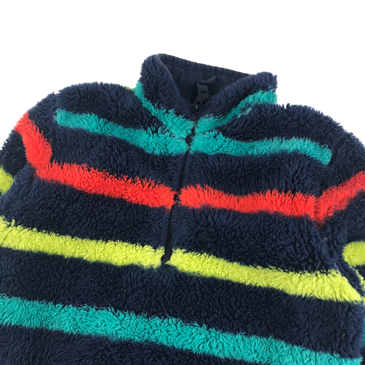 Mountain Warehouse Fleece Age 5 Navy Fluffy Stripy