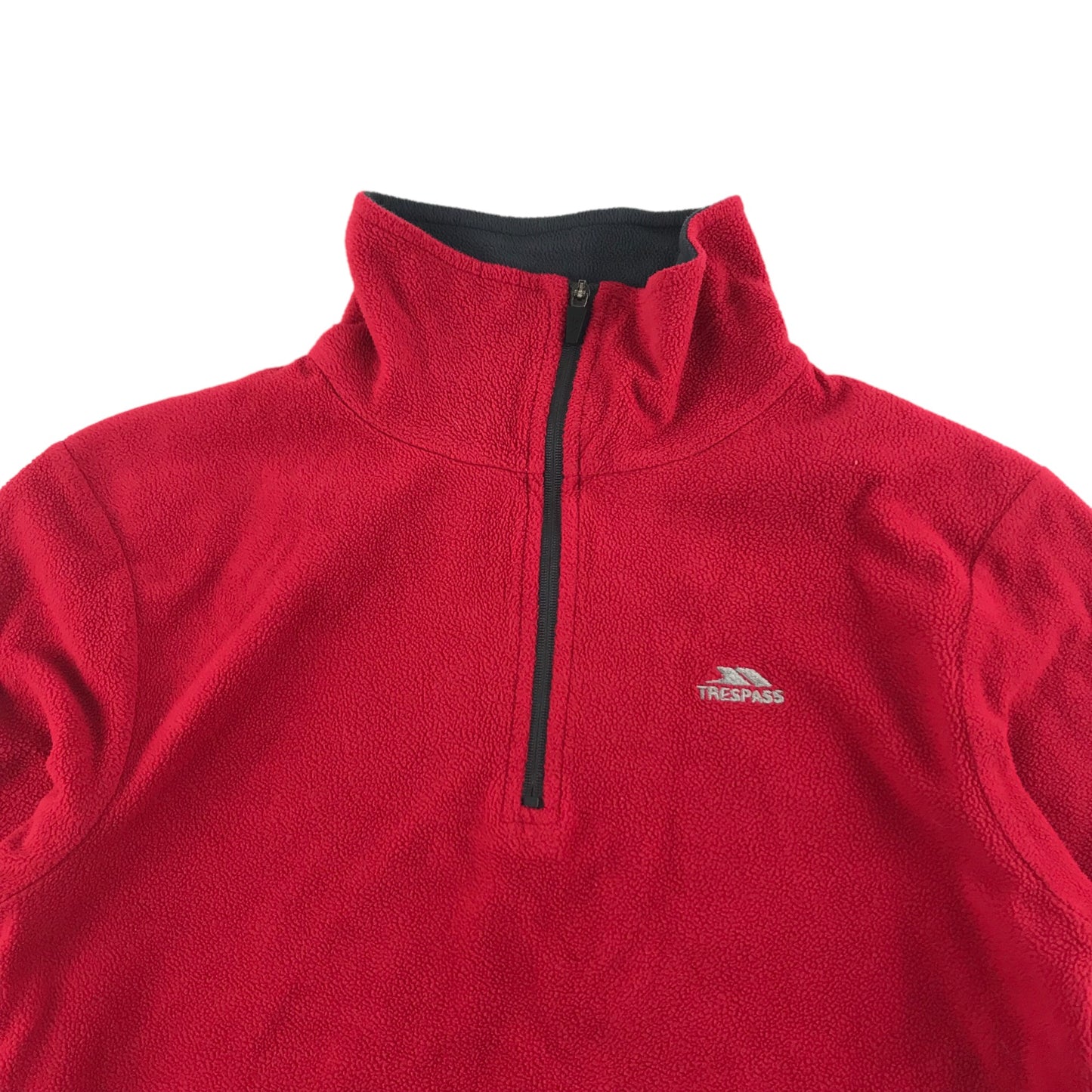 Trespass Fleece Age 9 Red Half Zip