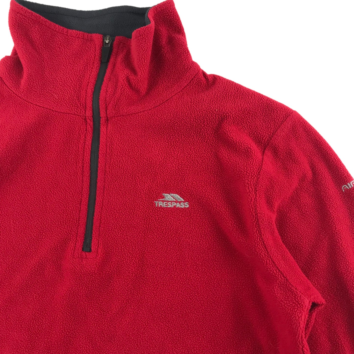 Trespass Fleece Age 9 Red Half Zip