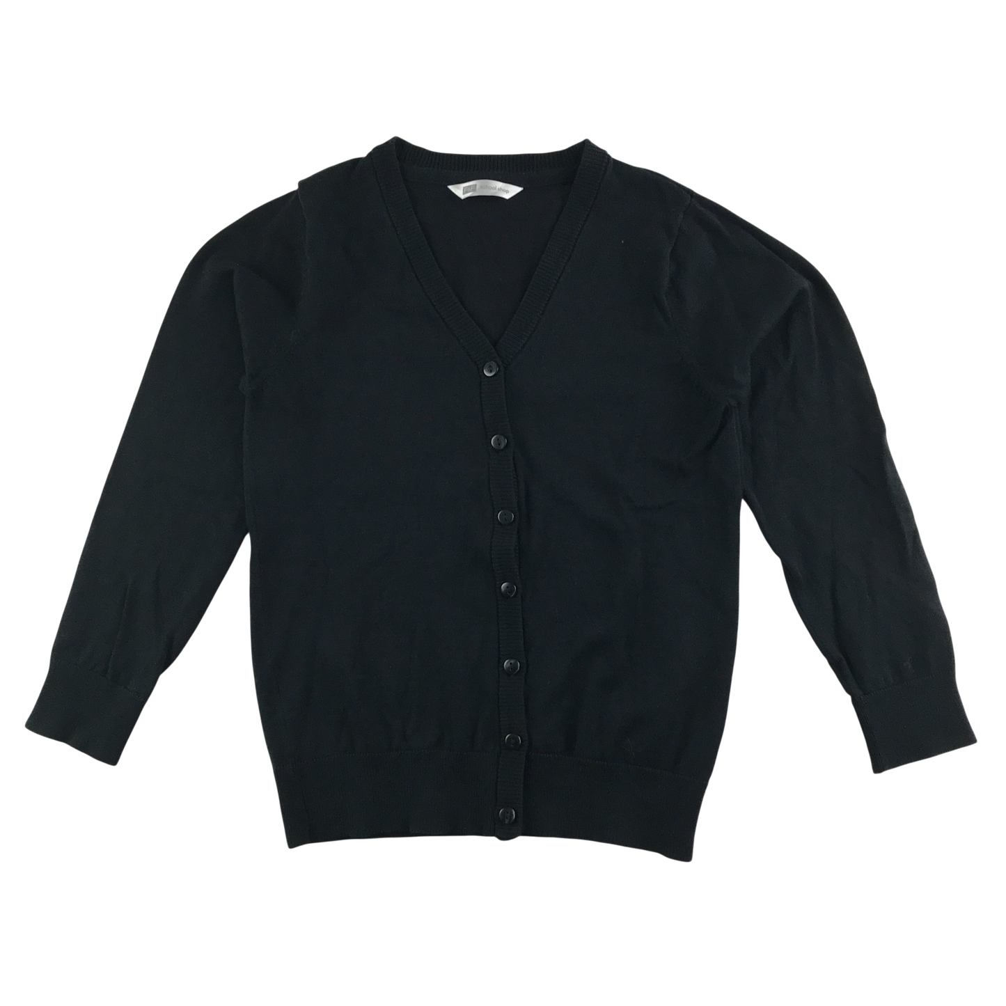 Black school cardigan
