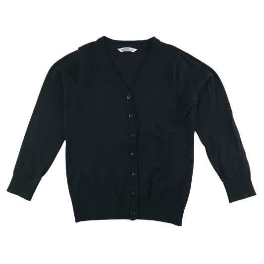 Black school cardigan