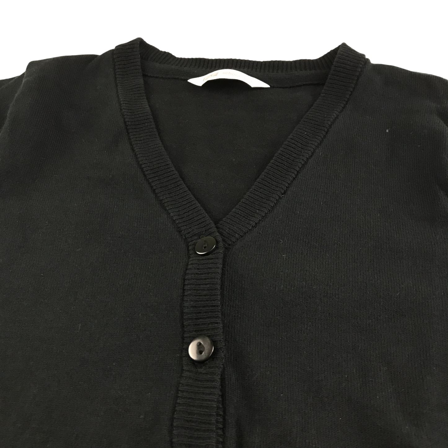 Black school cardigan