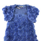 Mayoral 2-piece dress 5-6 years blue A-line floral detailed with a bolero
