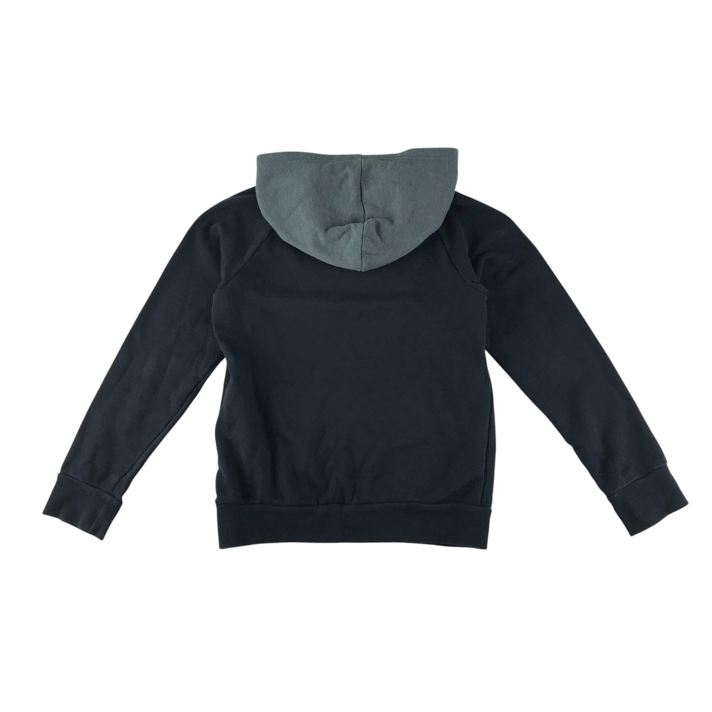 Under Armour hoodie 9-11 years black pullover with grey hood