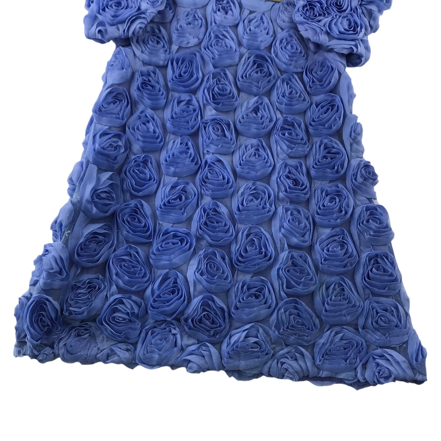 Mayoral 2-piece dress 5-6 years blue A-line floral detailed with a bolero