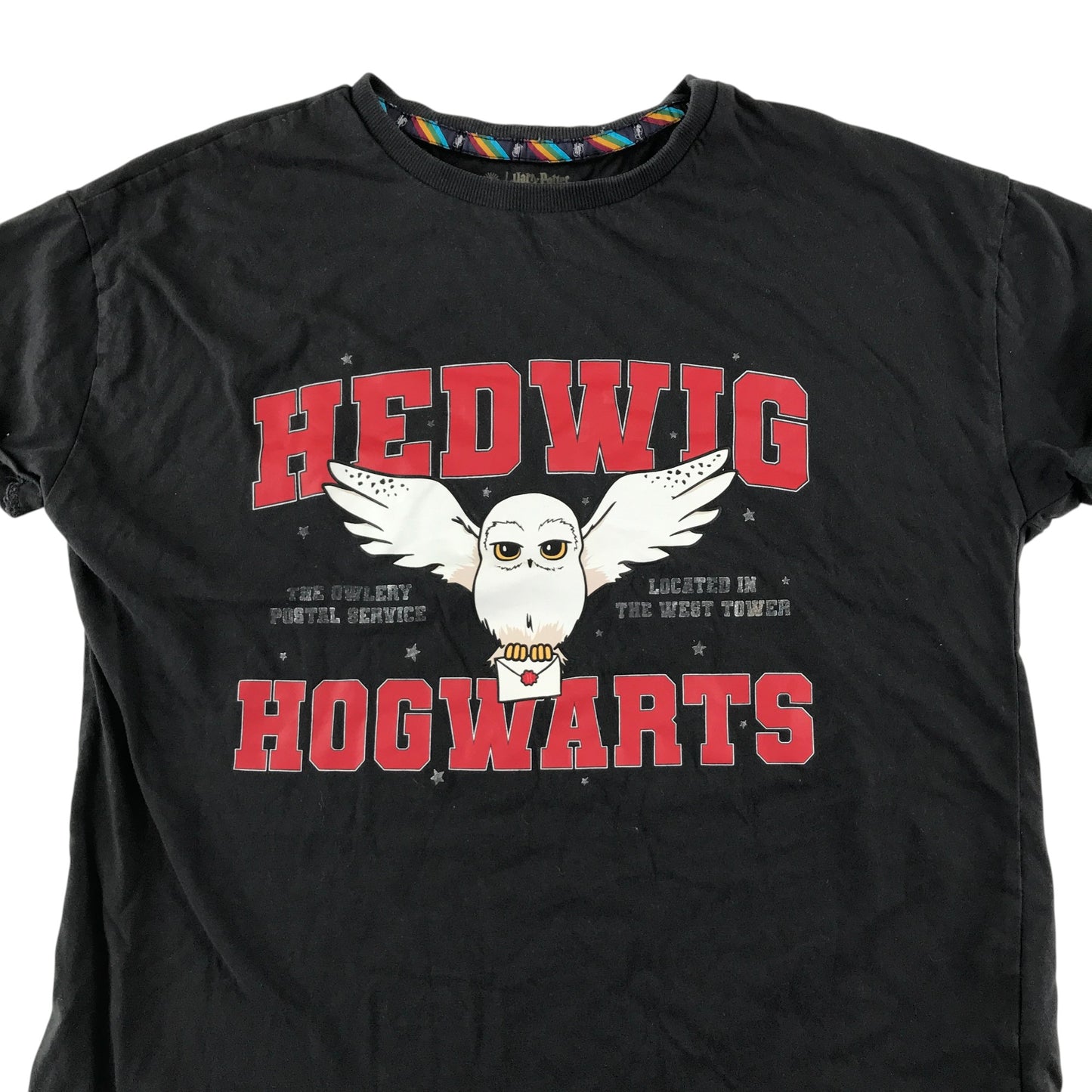 Harry Potter t-shirt 12-13 years black Hedwig Hogwarts short sleeve