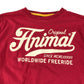 Animal t-shirt 13-14 years red long sleeve print cotton