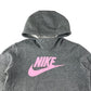 Nike hoodie 9-11 years grey pullover with pink logo