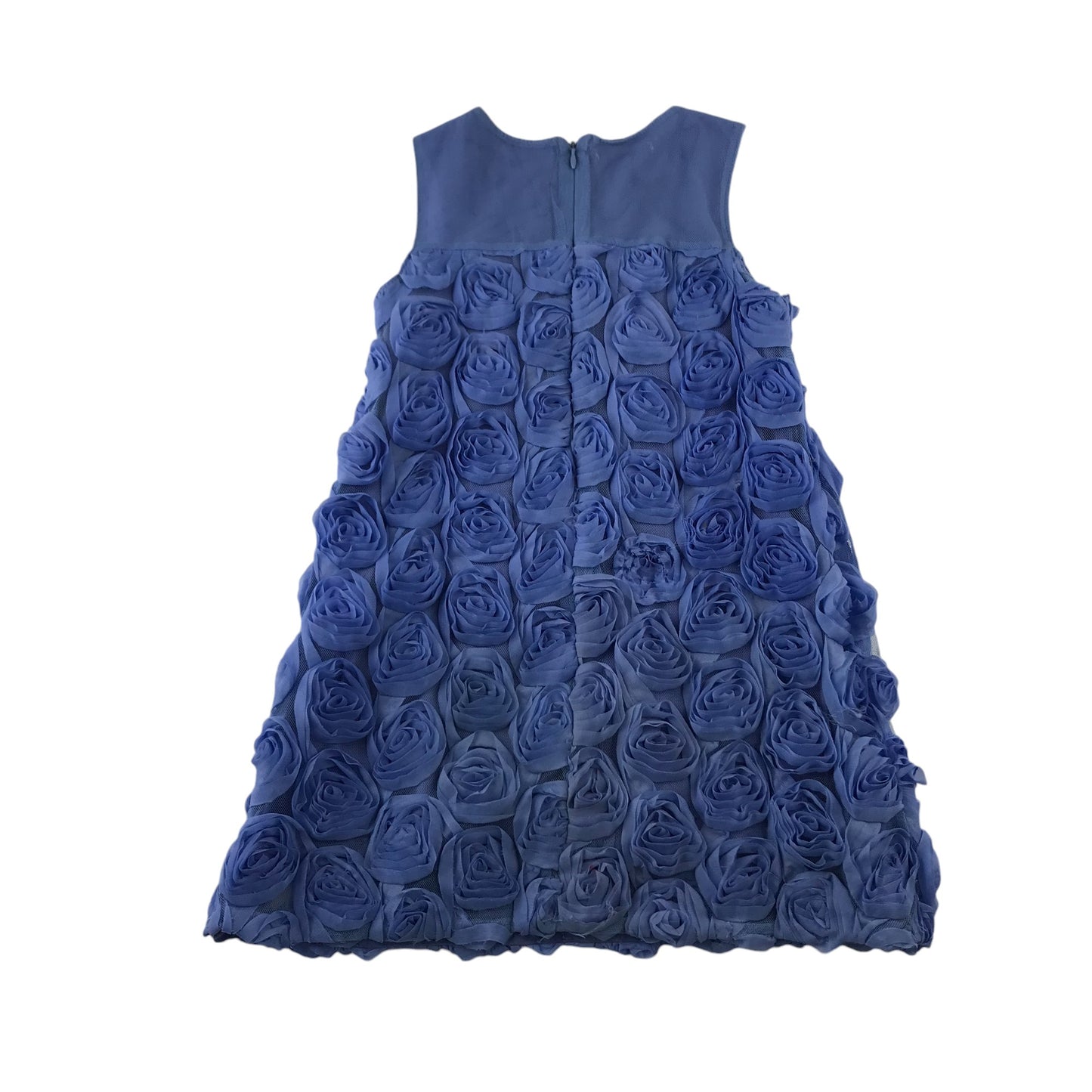 Mayoral 2-piece dress 5-6 years blue A-line floral detailed with a bolero