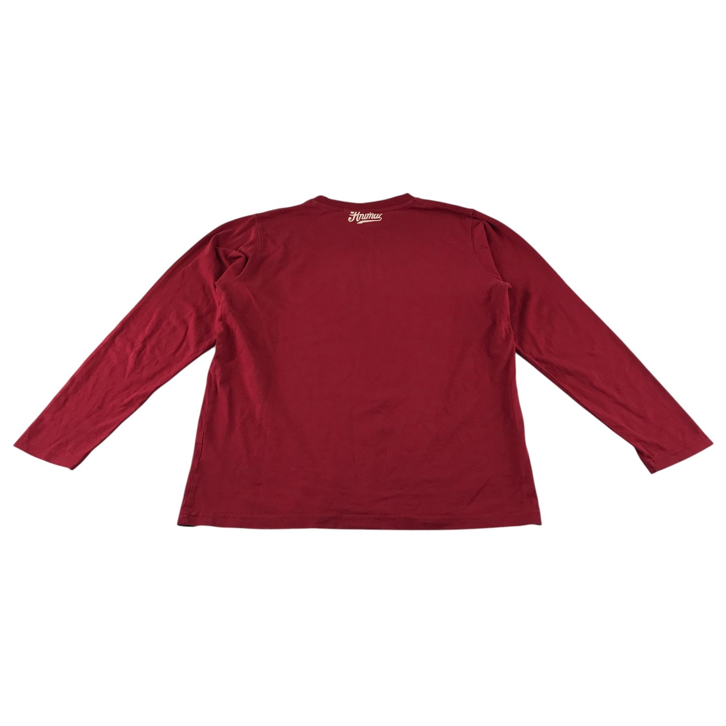 Animal t-shirt 13-14 years red long sleeve print cotton