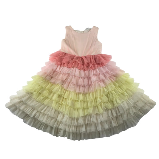 H&M dress 8-9 years multicolour tiered tulle layered