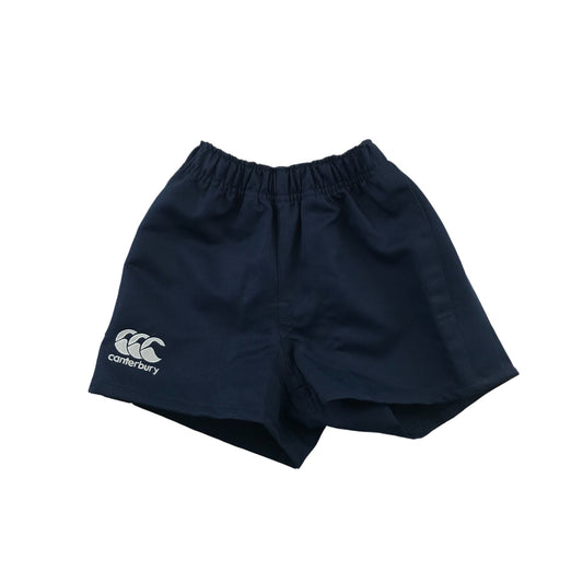 Canterbury shorts 5-6 years navy blue sporty elasticated waistband