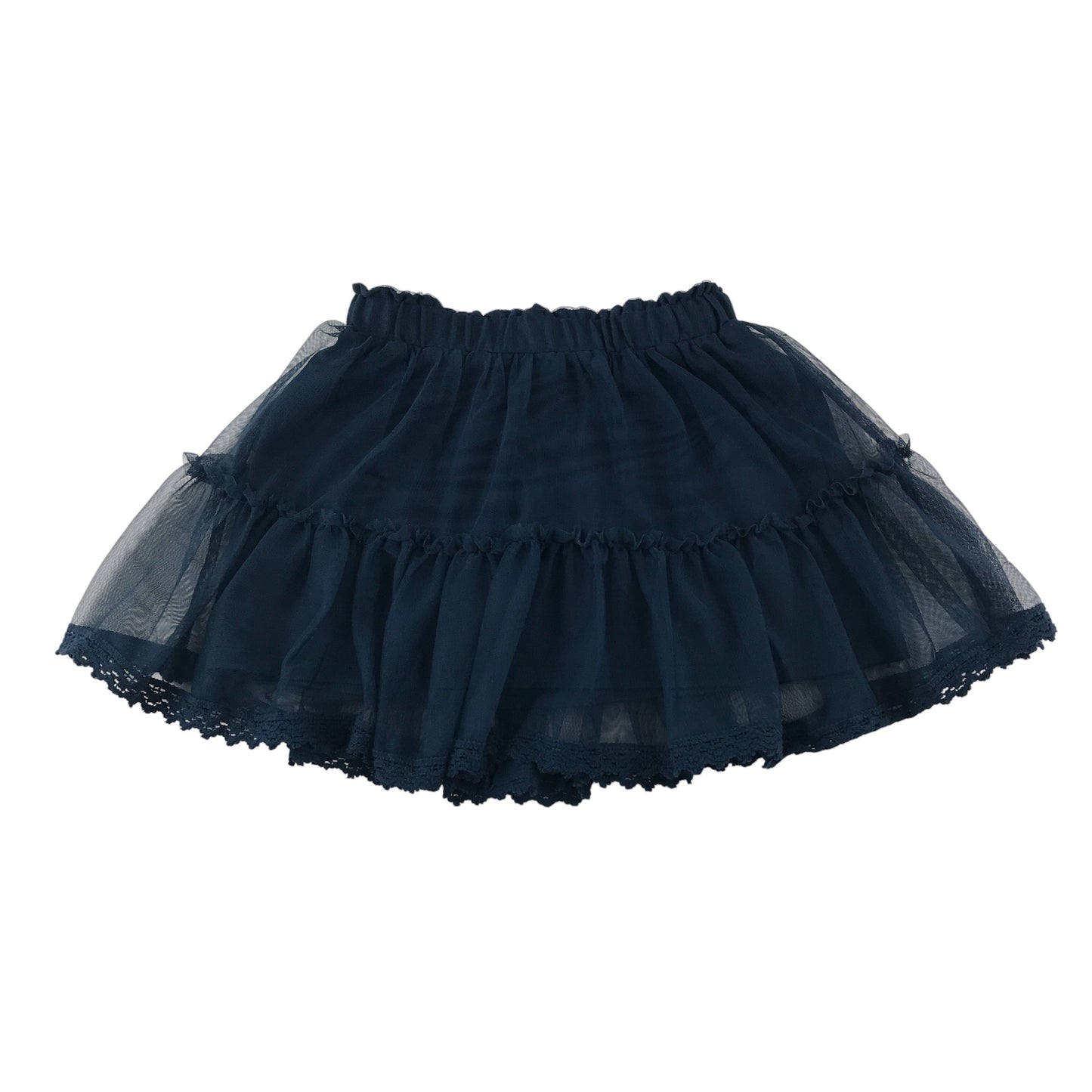 Little Kids skirt 6-7 years navy blue mesh layered