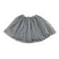 Wild & Gorgeous skirt 12-13 years grey tulle layered golden and silver sparkly leaves