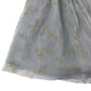 Wild & Gorgeous skirt 12-13 years grey tulle layered golden and silver sparkly leaves