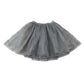 Wild & Gorgeous skirt 12-13 years grey tulle layered golden and silver sparkly leaves
