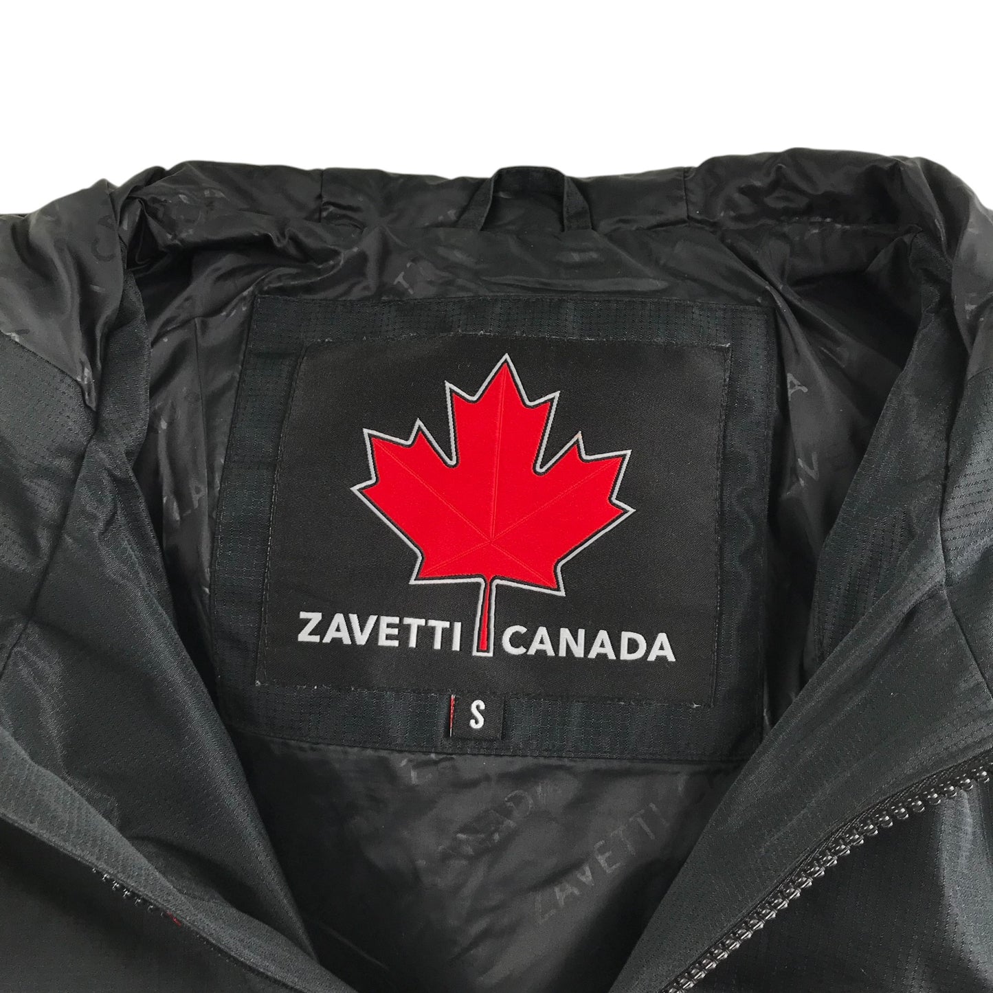 Zavetti Canada jacket men size S black light windbreaker