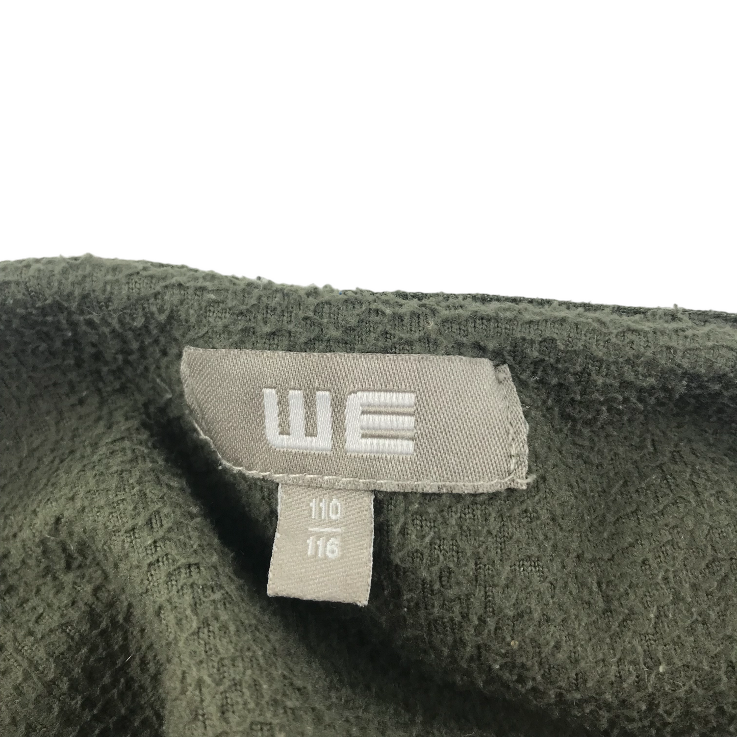 WE Fashion Fleece Age 5 Khaki Green Full Zip