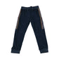 George joggers 5-6 years navy velvety material multicolour side stripes detail