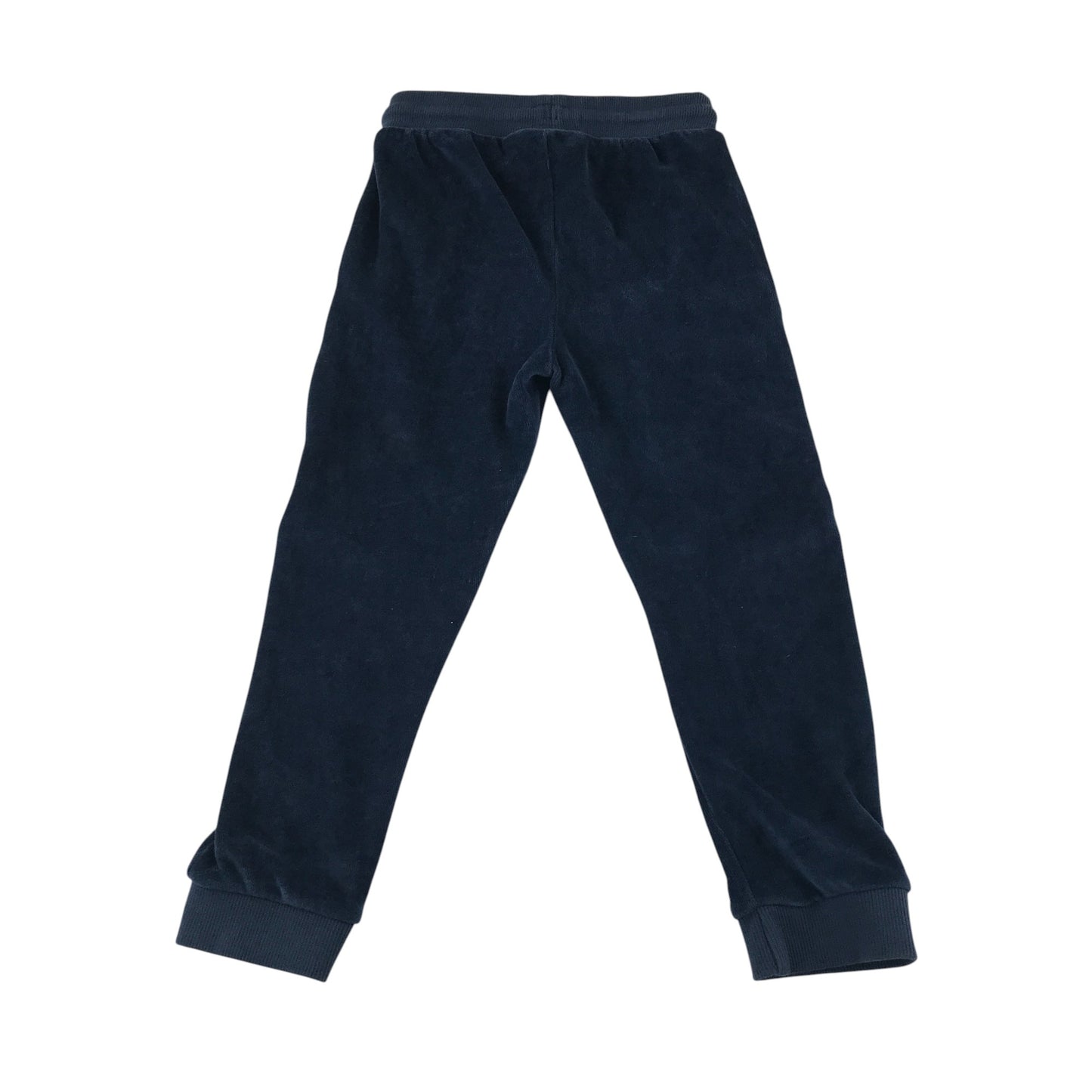 George joggers 5-6 years navy velvety material multicolour side stripes detail